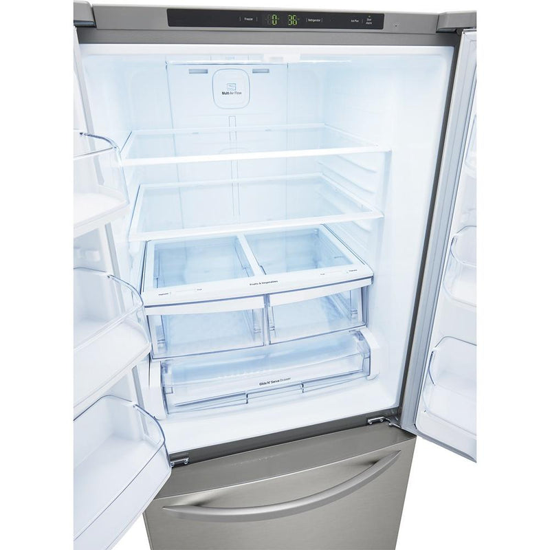 LG 30-inch, 21 cu.ft. Freestanding French 3-Door Refrigerator with Smart Cooling® System LFCS22520S - 184071 IMAGE 3