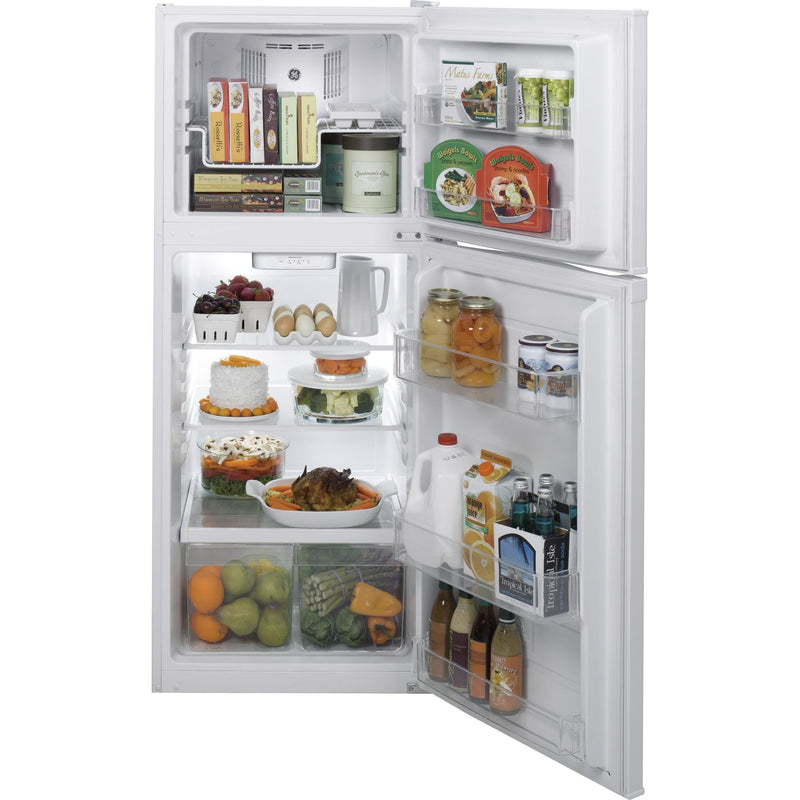 GE 24-inch, 11.6 cu. ft. Top Freezer Refrigerator GPE12FGKWW - 174151 IMAGE 3