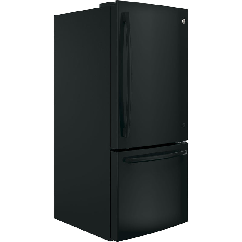 GE 30-inch, 21 cu.ft. Freestanding Bottom Freezer Refrigerator with LED Lighting GBE21AGKBB - 175320 IMAGE 2