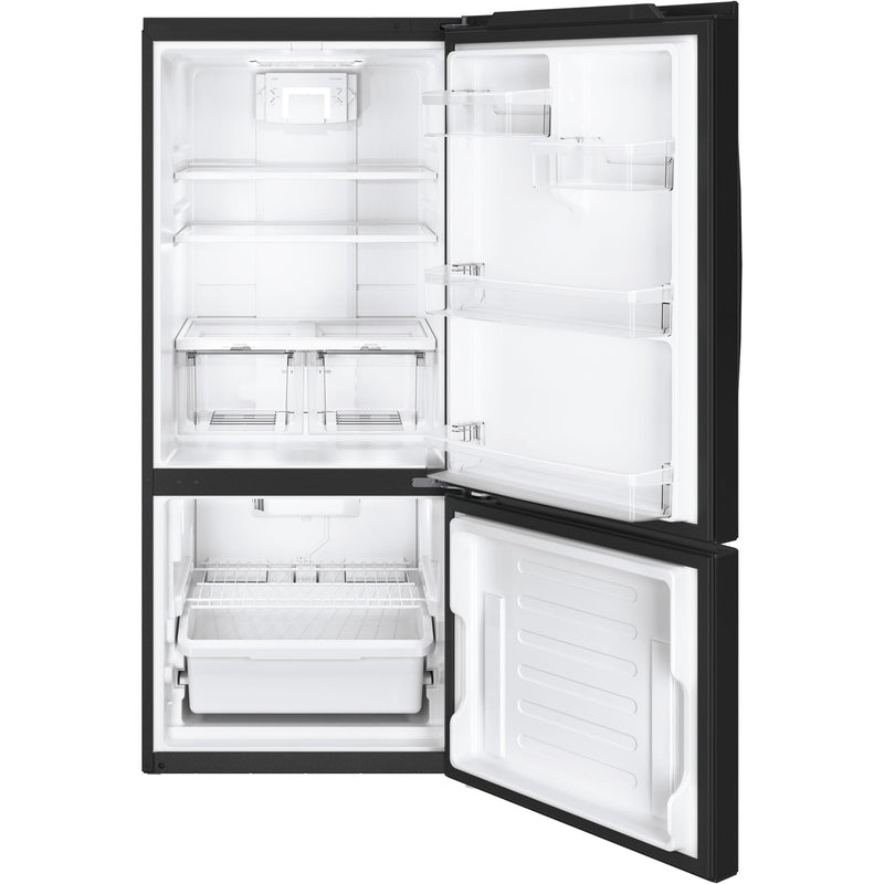 GE 30-inch, 21 cu.ft. Freestanding Bottom Freezer Refrigerator with LED Lighting GBE21AGKBB - 175320 IMAGE 3