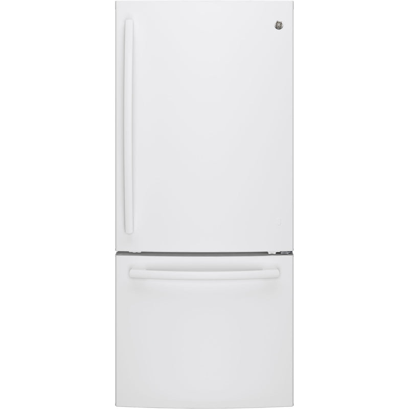 GE 30-inch, 20.9 cu. ft. Bottom Freezer Refrigerator GBE21AGKWW - 173975 IMAGE 1