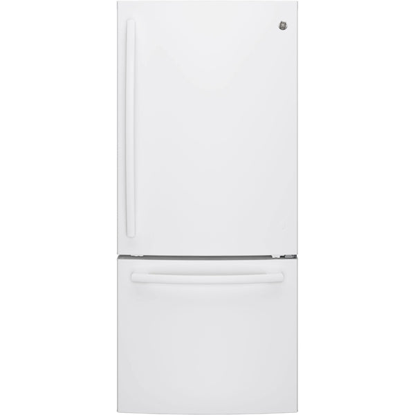 GE 30-inch, 20.9 cu. ft. Bottom Freezer Refrigerator GDE21DGKWW - 174983 IMAGE 1