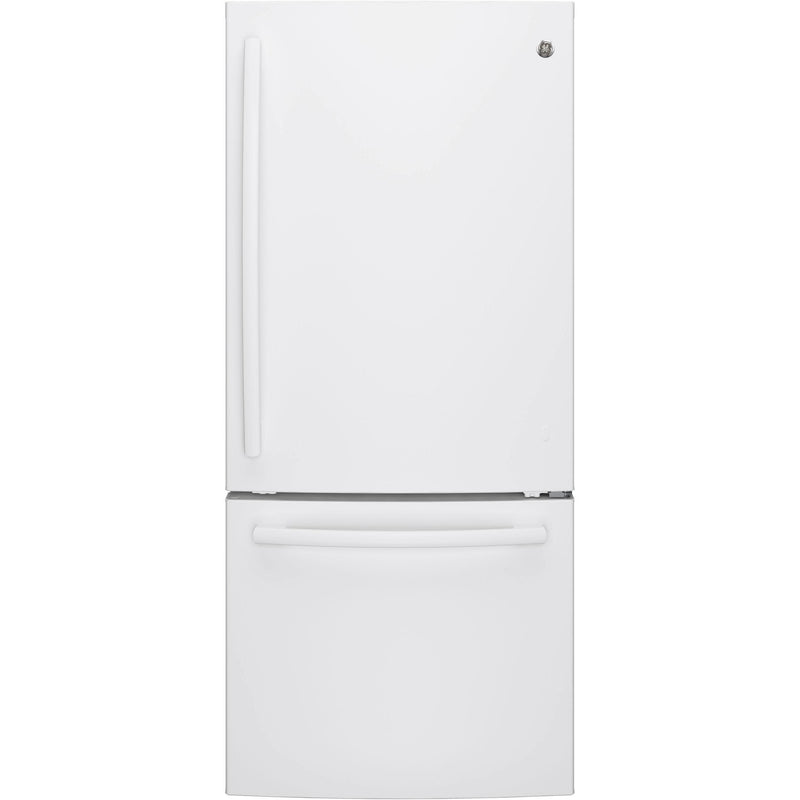 GE 30-inch, 20.9 cu. ft. Bottom Freezer Refrigerator GDE21DGKWW - 174983 IMAGE 1