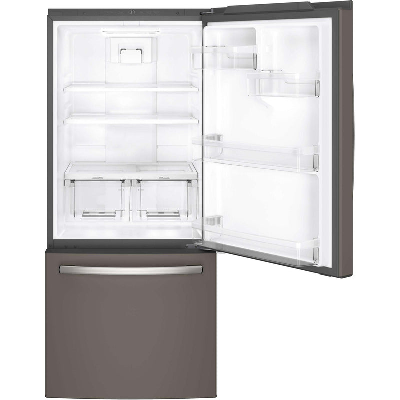 GE 30-inch, 20.9 cu. ft. Bottom Freezer Refrigerator GDE21DMKES - 174189 IMAGE 2