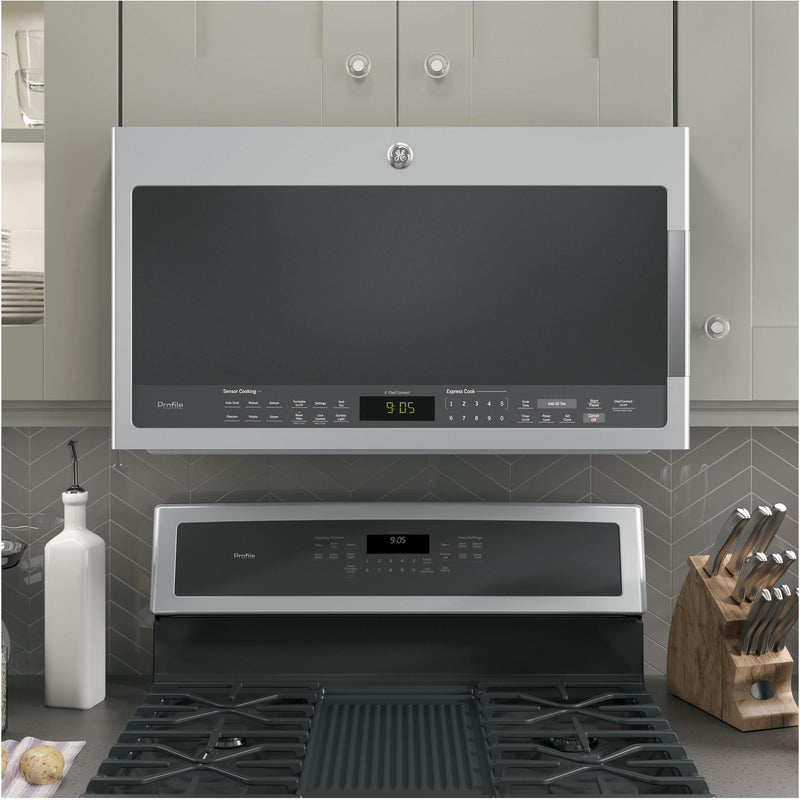 GE Profile 30-inch, 2.1 cu. ft. Over-the-Range Microwave Oven with Chef Connect PVM2188SJC - 181269 IMAGE 5