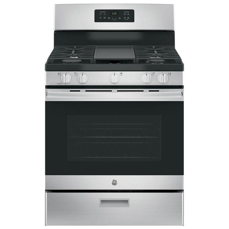 GE 30-inch Freestanding Gas Range with Steam Clean JCGBS66SEKSS - 175290 IMAGE 1