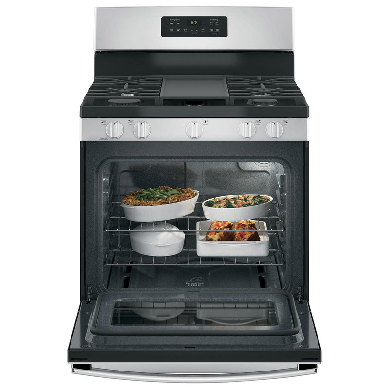 GE 30-inch Freestanding Gas Range with Steam Clean JCGBS66SEKSS - 175290 IMAGE 3