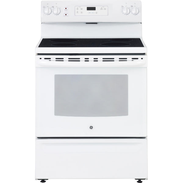 GE 30-inch Freestanding Electric Range with Smooth Top JCBS630DKWW - 173960 IMAGE 1