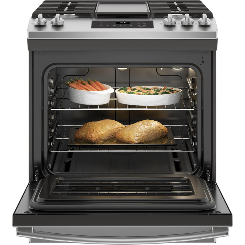 GE 30-inch Slide-in Gas Range with Steam Clean Oven JCGSS66SELSS - 183862 IMAGE 4