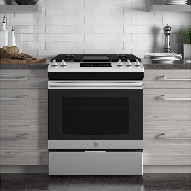 GE 30-inch Slide-in Gas Range with Steam Clean Oven JCGSS66SELSS - 183862 IMAGE 6