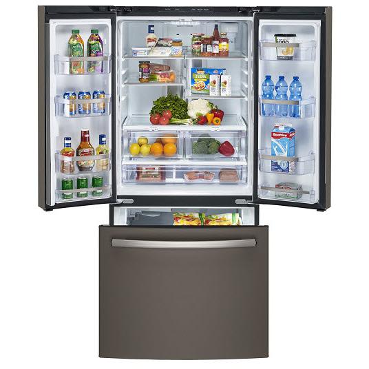 GE Profile 33-inch, 24.8 cu. ft. French 3-Door Refrigerator PNE25NMLKES - 176547 IMAGE 3