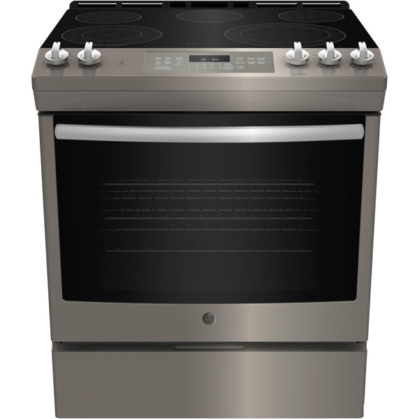 GE 30-inch Slide-in Electric Range with Self-cleaning oven and steam clean option JCS840EMES - 174603 IMAGE 1