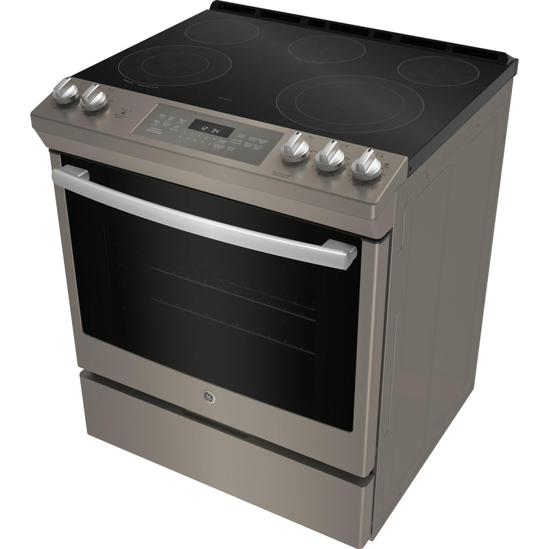 GE 30-inch Slide-in Electric Range with Self-cleaning oven and steam clean option JCS840EMES - 174603 IMAGE 2