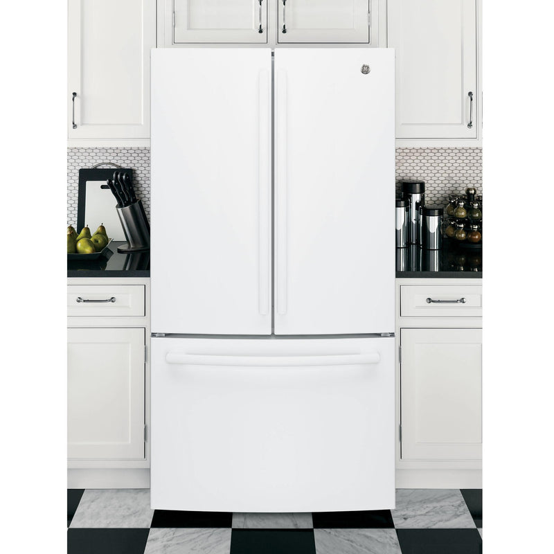 GE 36-inch, 27 cu.ft. Freestanding French 3-Door Refrigerator with Internal Water Dispenser GNE27JGMWW - 179253 IMAGE 8