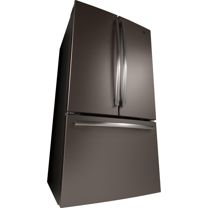 GE 36-inch, 27 cu.ft. Freestanding French 3-Door Refrigerator with Internal Water Dispenser GNE27JMMES - 174604 IMAGE 3