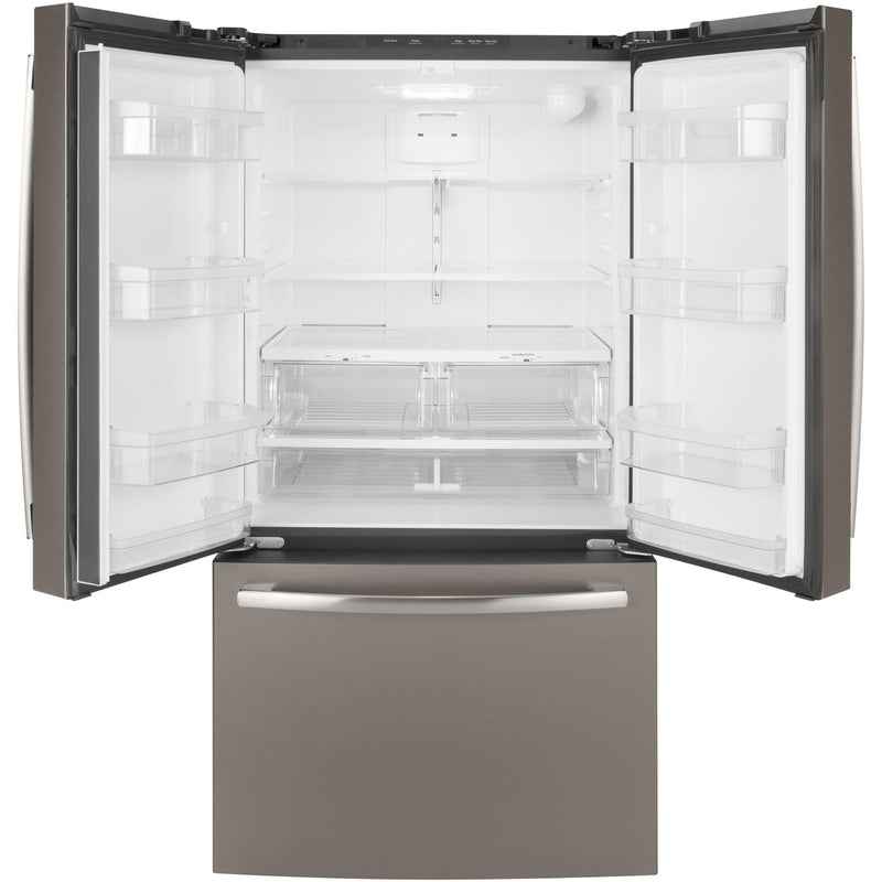 GE 36-inch, 27 cu.ft. Freestanding French 3-Door Refrigerator with Internal Water Dispenser GNE27JMMES - 174604 IMAGE 4