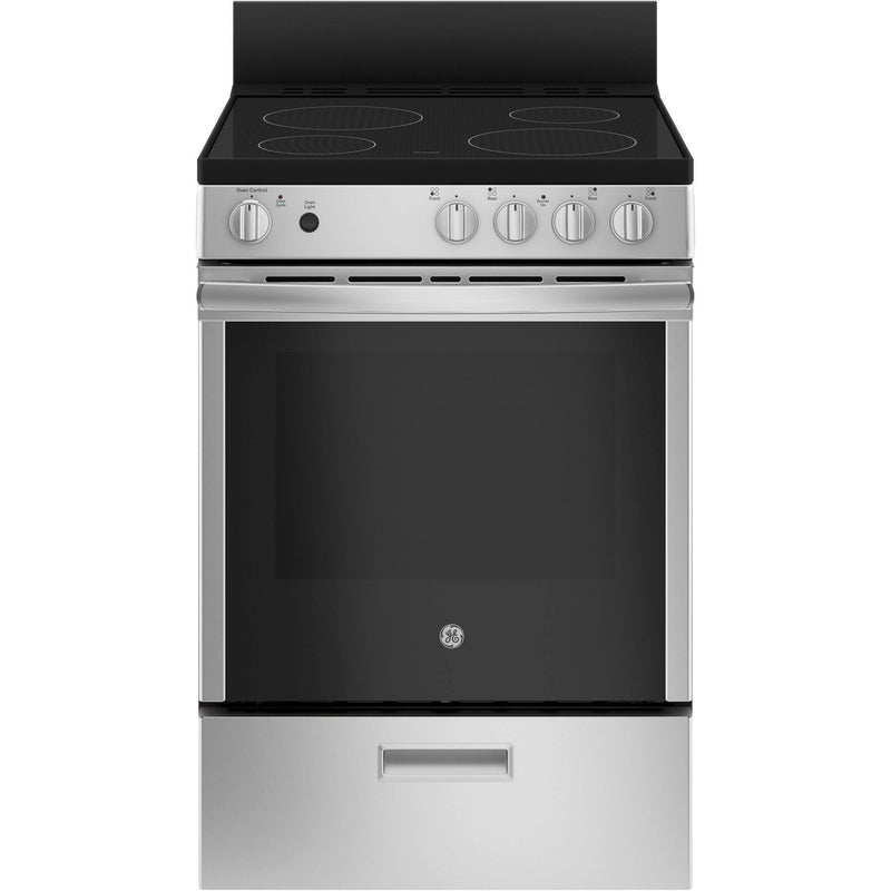 GE 24-inch Freestanding Electric Range with Removable Backguard JCAS640RMSS - 181584 IMAGE 1