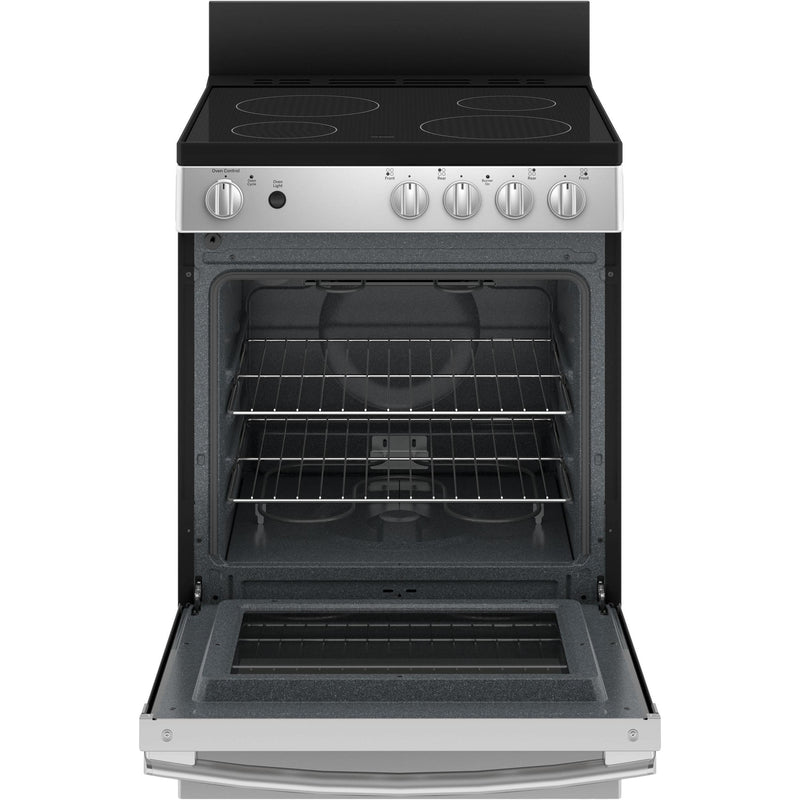 GE 24-inch Freestanding Electric Range with Removable Backguard JCAS640RMSS - 181584 IMAGE 2