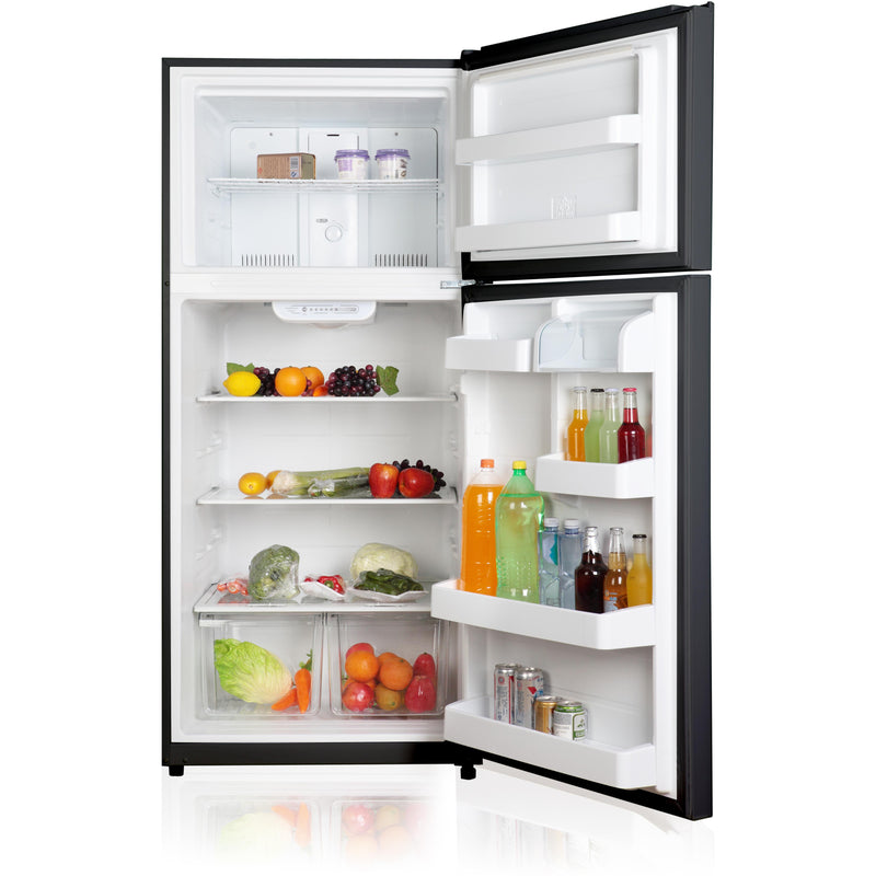 GE 30-inch, 18 cu. ft. Top Freezer Refrigerator with Reversible Door GTE18FTLKBB - 175074 IMAGE 2