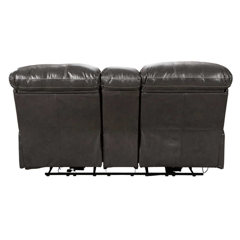 Signature Design by Ashley Hallstrung Power Reclining Leather Match Loveseat with Console U5240318 IMAGE 5