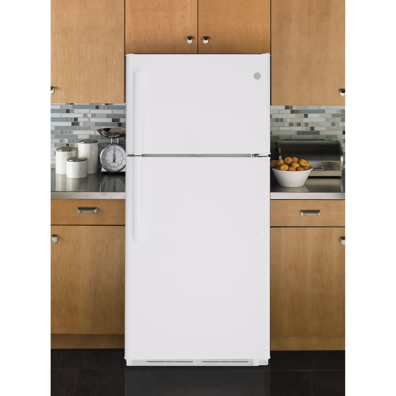 GE 30-inch 18 cu. ft. Top Freezer Refrigerator GTS18FTLKWW - 174335 IMAGE 4