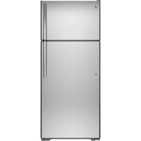 GE 30-inch 18 cu. ft. Top Freezer Refrigerator GTS18FSLKSS - 175400 IMAGE 1