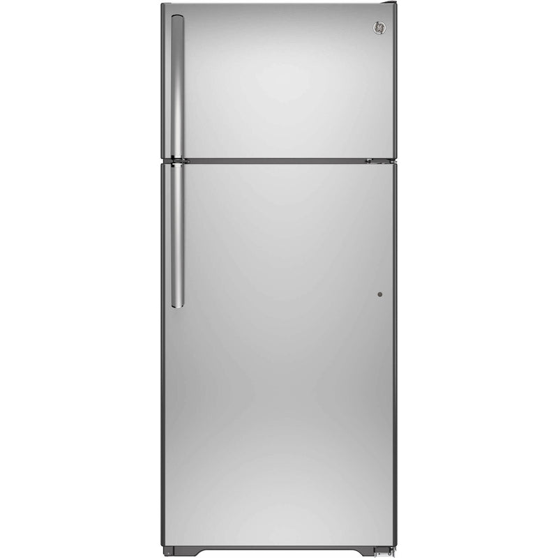 GE 30-inch 18 cu. ft. Top Freezer Refrigerator GTS18FSLKSS - 175400 IMAGE 1