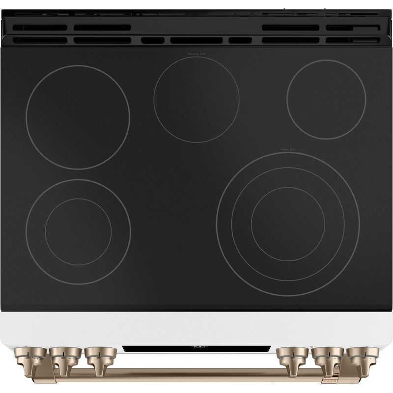 Café 30-inch Slide-in Electric Range with Warming Drawer CCES700P4MW2 - 183418 IMAGE 2