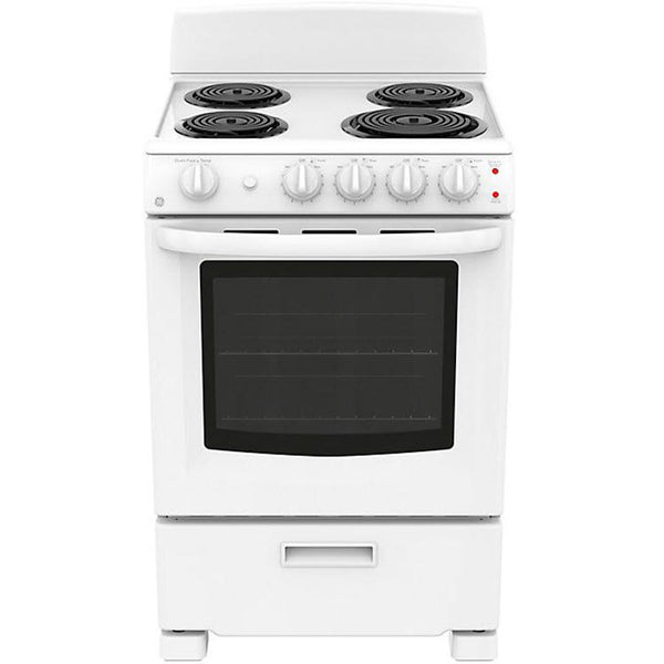 GE 24-inch Freestanding Electric Range with Sensi-Temp Technology JCAS300DMWW - 174474 IMAGE 1