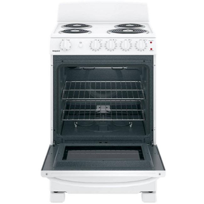 GE 24-inch Freestanding Electric Range with Sensi-Temp Technology JCAS300DMWW - 174474 IMAGE 2