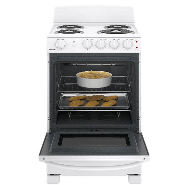 GE 24-inch Freestanding Electric Range with Sensi-Temp Technology JCAS300DMWW - 174474 IMAGE 3