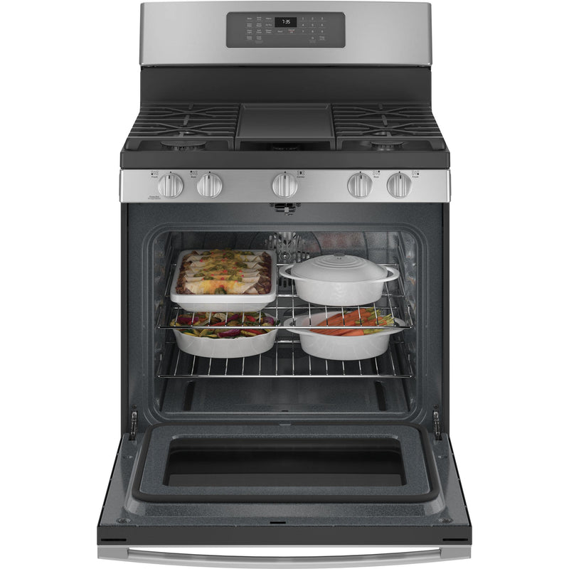 GE 30-inch Freestanding Gas Range with Convection Technology JCGB735SPSS - 175155 IMAGE 3