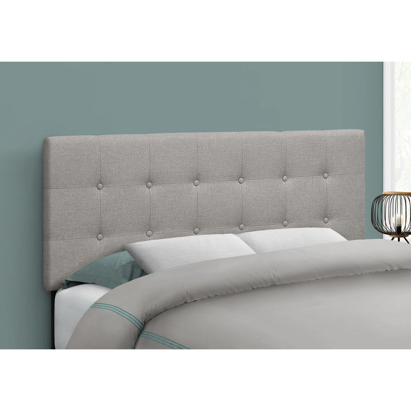 Monarch I 6003F Full Headboard - Grey Linen IMAGE 2