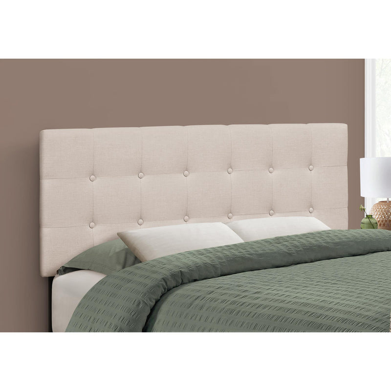 Monarch I 6004F Full Headboard - Beige Linen IMAGE 2