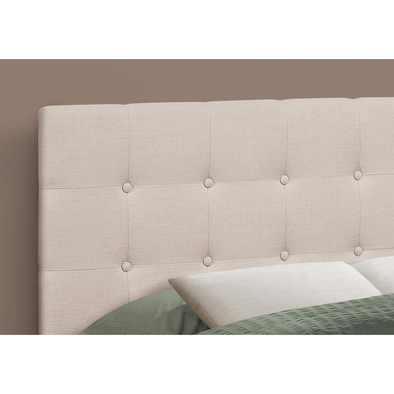 Monarch I 6004F Full Headboard - Beige Linen IMAGE 3