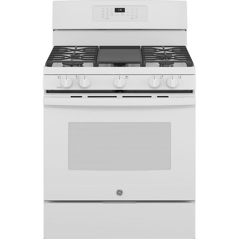 GE 30-inch Freestanding Gas Range with Convection Technology JCGB735DPWW - 180473 IMAGE 1