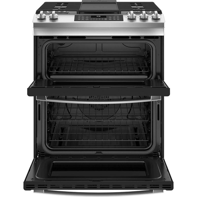 GE 30-inch Slide-in Gas Range with True European Convection Technology JCGSS86SPSS - 178212 IMAGE 2