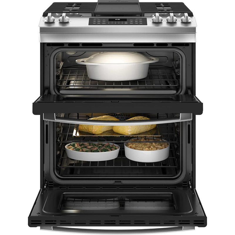 GE 30-inch Slide-in Gas Range with True European Convection Technology JCGSS86SPSS - 178212 IMAGE 3