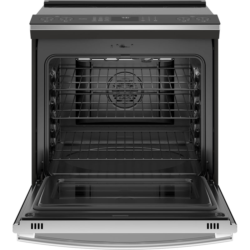 GE Profile 30-inch Slide-in Electric Induction Range with True European Convection Technology PCHS920YMFS - 176316 IMAGE 2