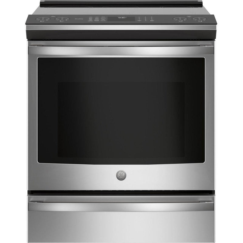 GE Profile 30-inch Slide-in Electric Induction Range with True European Convection Technology PCHS920YMFS - 176316 IMAGE 4