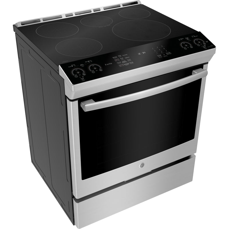 GE Profile 30-inch Slide-in Electric Induction Range with True European Convection Technology PCHS920YMFS - 176316 IMAGE 5