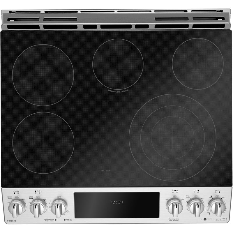 GE Profile 30-inch Slide-in Electric Range with True European Convection Technology PCS940YMFS - 176520 IMAGE 2