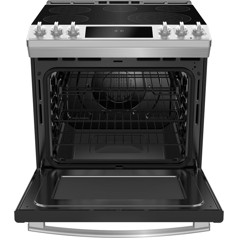 GE Profile 30-inch Slide-in Electric Range with True European Convection Technology PCS940YMFS - 176520 IMAGE 3