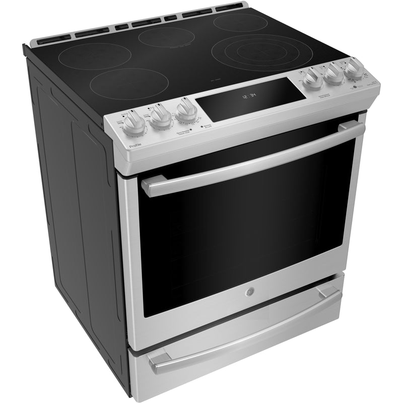 GE Profile 30-inch Slide-in Electric Range with True European Convection Technology PCS940YMFS - 176520 IMAGE 5