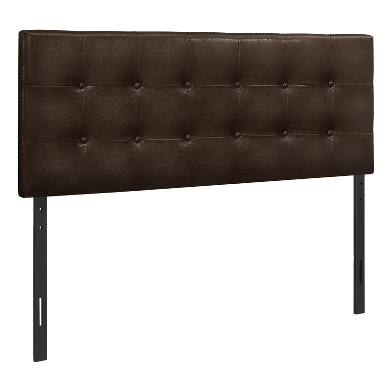 Monarch I 6000F Full Headboard - Brown Leather-Look IMAGE 1