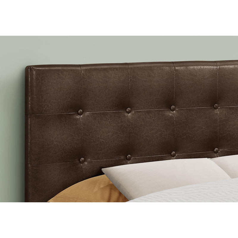 Monarch I 6000F Full Headboard - Brown Leather-Look IMAGE 3