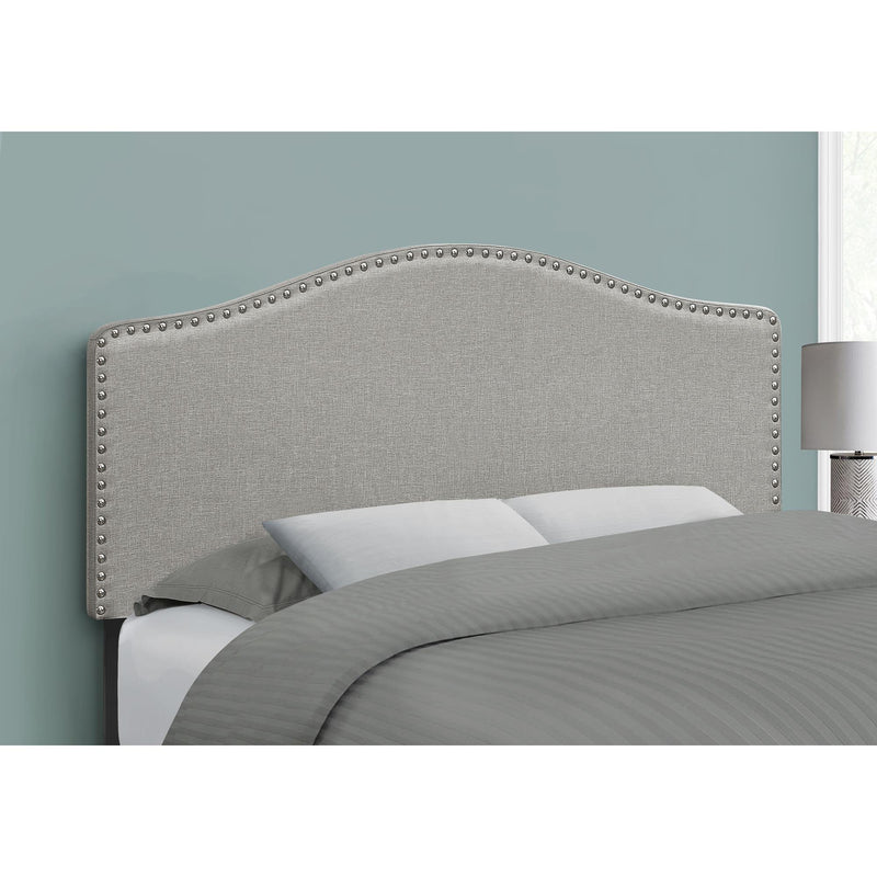 Monarch I 6013F Full Headboard - Grey Linen IMAGE 2