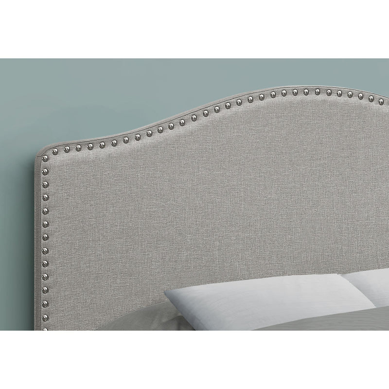 Monarch I 6013F Full Headboard - Grey Linen IMAGE 3