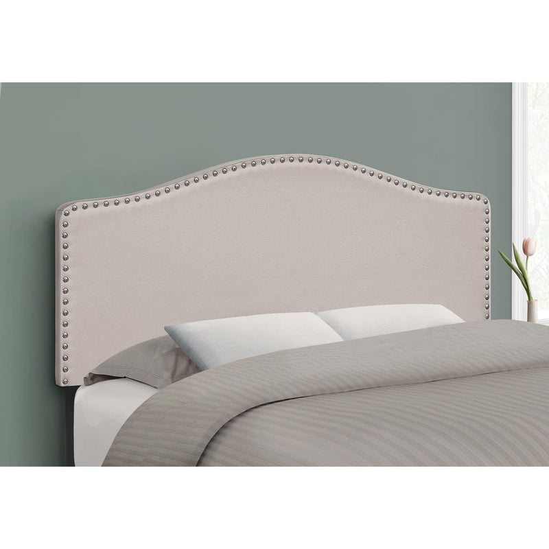 Monarch I 6014F Full Headboard - Beige Linen IMAGE 2