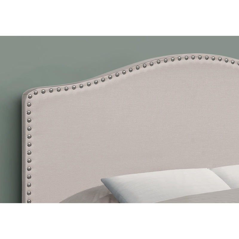 Monarch I 6014F Full Headboard - Beige Linen IMAGE 3